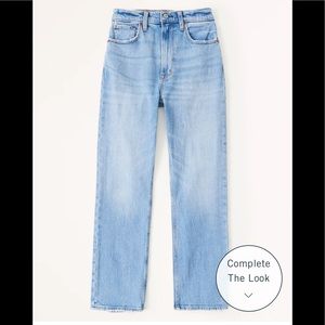 Abercrombie Ankle Straight Jeans size 27/4R